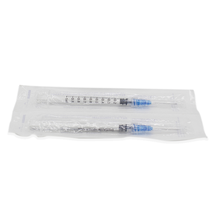 disposable auto disable safety syringe 1ml 8